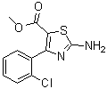 structure of CAS# 1065074-40-9, 2-氨基-4-(2-氯苯基)-5-噻唑羧酸甲酯