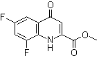 structure of CAS# 1065074-53-4, 6,8-二氟-1,4-二氢-4-氧代-2-喹啉羧酸甲酯