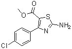 2-Amino-4-(4-chlorophenyl)-5-thiazolecarboxylic acid methyl ester molecular structure (CAS 1065074-65-8)