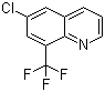 structure of CAS# 1065074-68-1, 6-氯-8-(三氟甲基)喹啉
