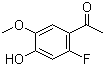 structure of CAS# 1065076-49-4, 1-(2-氟-4-羟基-5-甲氧基苯基)乙酮