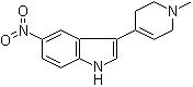 structure of CAS# 106516-27-2, 3-(1-甲基-1,2,3,6-四氢吡啶-4-基)-5-硝基-1H-吲哚