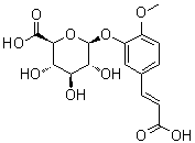 CAS # 1065272-10-7, 5-(2-Carboxyethenyl)-2-methoxyphenyl beta-D-glucopyranosiduronic acid