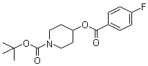 CAS # 1065484-34-5, 4-[(4-Fluorobenzoyl)oxy]-1-piperidinecarboxylic acid tert-butyl ester