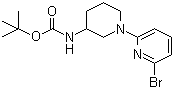 CAS # 1065484-35-6, N-[1-(6-Bromo-2-pyridinyl)-3-piperidinyl]carbamic acid tert-butyl ester