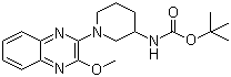 CAS # 1065484-43-6, N-[1-(3-Methoxy-2-quinoxalinyl)-3-piperidinyl]carbamic acid tert-butyl ester