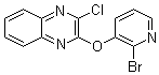 structure of CAS# 1065484-71-0, 2-[(2-溴-3-吡啶基)氧基]-3-氯喹喔啉