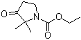 structure of CAS# 106556-66-5, 2,2-二甲基-3-氧代-1-吡咯烷羧酸乙酯