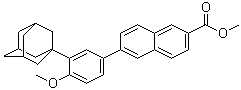 structure of CAS# 106685-41-0, 6-[3-(1-金刚烷基)-4-甲氧基苯基]-2-萘甲酸甲酯