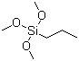 structure of CAS# 1067-25-0, Trimethoxypropylsilane