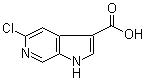 structure of CAS# 1067193-36-5, 5-氯-1H-吡咯并[2,3-c]吡啶-3-羧酸