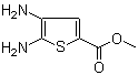 structure of CAS# 106850-18-4, 4,5-Diaminothiophene-2-carboxylic acid methyl ester