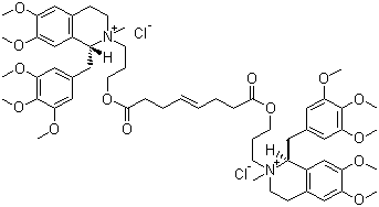 structure of CAS# 106861-44-3, Mivacurium chloride