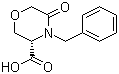 structure of CAS# 106910-79-6, (S)-4-苄基-5-氧代吗啉-3-羧酸