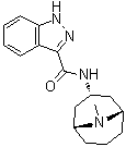 structure of CAS# 107007-95-4, N-[(3-内型)-9-甲基-9-氮杂双环[3.3.1]壬烷-3-基]-1H-吲唑-3-甲酰胺
