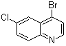 structure of CAS# 1070879-30-9, 4-溴-6-氯喹啉