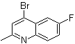 structure of CAS# 1070879-47-8, 4-溴-6-氟-2-甲基喹啉