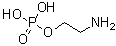 CAS # 1071-23-4, Ethanolamine O-phosphate, Mono(2-aminoethyl) phosphate, Monoaminoethyl phosphate, NSC 254167, O-Phosphoethanolamine, O-Phosphorylethanolamine, Phosphoethanolamine, Phosphonoethanolamine, Phosphorylethanolamine