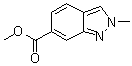 structure of CAS# 1071433-01-6, 2-甲基-2H-吲唑-6-羧酸甲酯