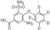 CAS # 1072125-54-2, Desbutyl Bumetanide-d<sub>5</sub>