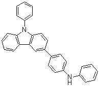 CAS 登录号：1072194-21-8, N-苯基-4-(9-苯基-9H-咔唑-3-基)苯胺