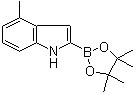structure of CAS# 1072811-23-4, 4-甲基吲哚-2-硼酸频哪醇酯