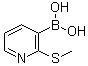 structure of CAS# 1072944-21-8, [2-(甲硫基)-3-吡啶基]硼酸