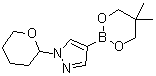structure of CAS# 1072944-26-3, 4-(5,5-二甲基-1,3,2-二氧硼杂环己烷-2-基)-1-(四氢-2H-吡喃-2-基)-1H-吡唑