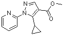 5-Cyclopropyl-1-(2-pyridinyl)-1H-pyrazole-4-carboxylic acid methyl ester molecular structure (CAS 1072944-47-8)