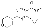CAS 登录号：1072944-54-7, 4-环丙基-2-(4-吗啉基)-5-嘧啶羧酸甲酯