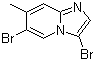 structure of CAS# 1072944-65-0, 3,6-二溴-7-甲基咪唑并[1,2-a]吡啶