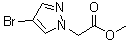 structure of CAS# 1072944-71-8, 4-溴-1H-吡唑-1-乙酸甲酯