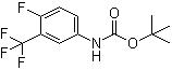 structure of CAS# 1072945-57-3, N-[4-氟-3-(三氟甲基)苯基]氨基甲酸叔丁酯