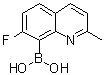 structure of CAS# 1072945-61-9, (7-氟-2-甲基-8-喹啉基)硼酸