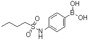 structure of CAS# 1072945-66-4, [4-[(丁基磺酰基)氨基]苯基]硼酸