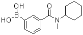 structure of CAS# 1072945-73-3, [3-[Cyclohexyl(methyl)carbamoyl]phenyl]boronic acid
