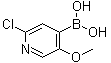 CAS 登录号：1072945-98-2, (2-氯-5-甲氧基-4-吡啶基)硼酸