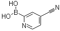 structure of CAS# 1072946-01-0, 4-Cyanopyridin-2-ylboronic acid