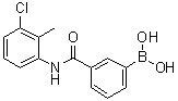 structure of CAS# 1072946-02-1, [3-[[(3-Chloro-2-methylphenyl)amino]carbonyl]phenyl]boronic acid
