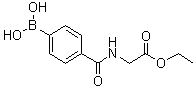CAS 登录号：1072946-08-7, N-(4-硼酸基苯甲酰基)甘氨酸乙酯
