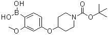 CAS # 1072946-29-2, 4-(4-Borono-3-methoxyphenoxy)-1-piperidinecarboxylic acid 1-(1,1-dimethylethyl) ester