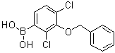 [2,4-Dichloro-3-(phenylmethoxy)phenyl]boronic acid molecular structure (CAS 1072946-32-7)