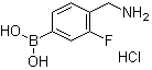 CAS 登录号：1072946-45-2, [4-(氨基甲基)-3-氟苯基]硼酸盐酸盐
