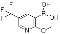 structure of CAS# 1072946-55-4, (2-甲氧基-5-三氟甲基吡啶-3-基)硼酸