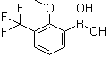 structure of CAS# 1072946-62-3, [2-甲氧基-3-(三氟甲基)苯基]硼酸