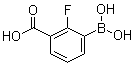 structure of CAS# 1072952-09-0, 3-硼酸基-2-氟苯甲酸
