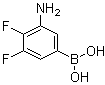 structure of CAS# 1072952-10-3, 3-氨基-4,5-二氟苯硼酸