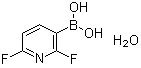 structure of CAS# 1072952-27-2, (2,6-二氟-3-吡啶基)硼酸水合物