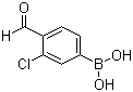structure of CAS# 1072952-53-4, 3-氯-4-甲酰基苯硼酸