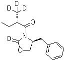 CAS 登录号：1073232-99-1, (4S)-3-[(2S)-2-(三氘甲基)-1-氧代丁基]-4-(苄基)-2-恶唑烷酮